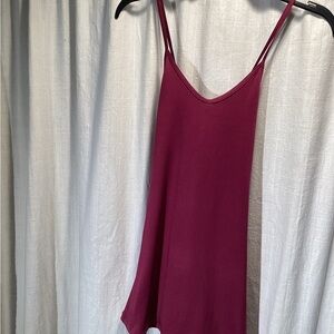 Ideology Mini Spaghetti-Strap Cami in Magenta Rose NWT